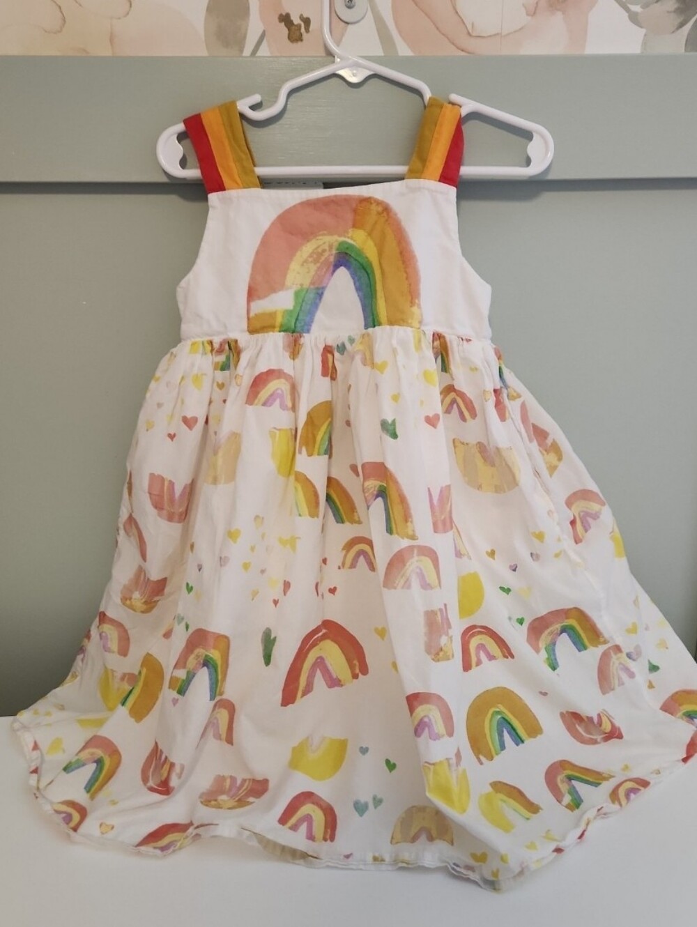 Stella McCartney Kids 3 years or 3t rainbow sleeveless dress